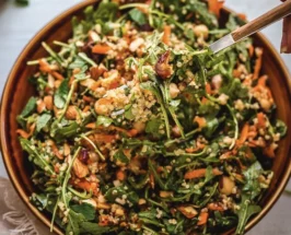 high protein plant based salad
