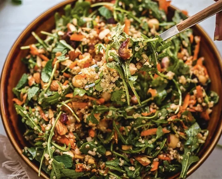 high protein plant based salad