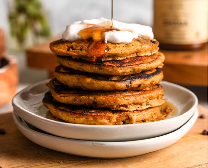 Adaptogen-Packed Chaga Chocolate Pancakes to Fuel Your Morning