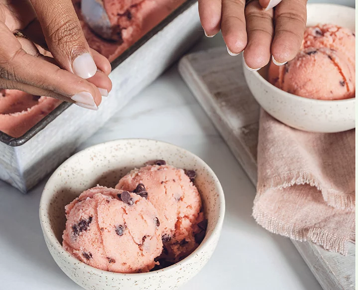 Healthy Watermelon Sherbet Recipe from the Malai Cookbook